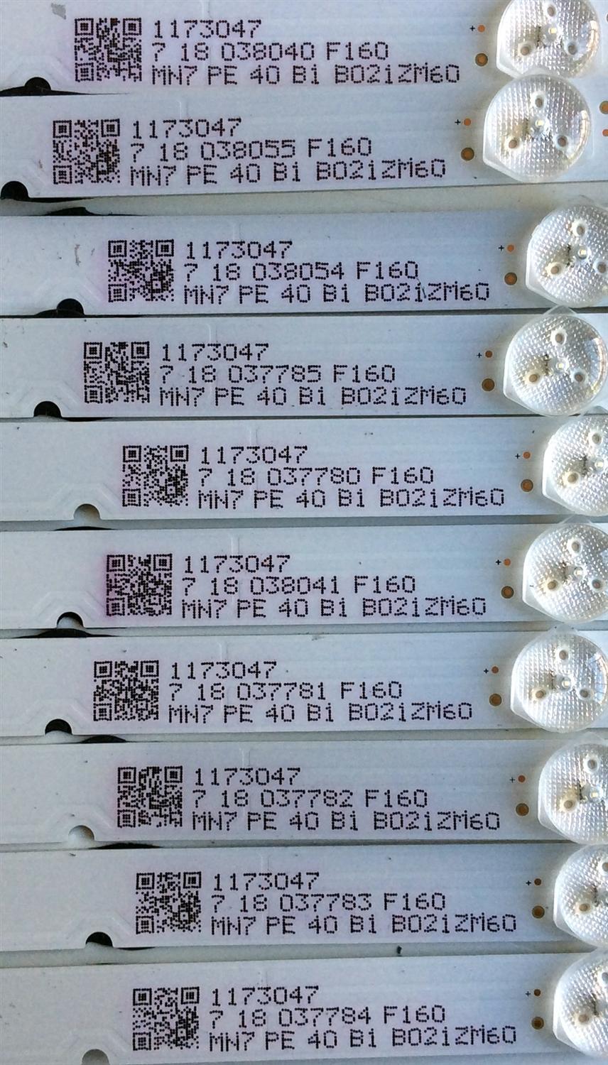 KIT DE LED´S PARA TV (10 PIEZAS) / HISENSE LBM550M0501-LE-5(0) / 1173047 / B021ZM60 / E355813 YFPCB-1 / PANEL HD550K3U51\S6\GM\ROH / MODELOS FM55H6D / 55H6D - Imagen 2