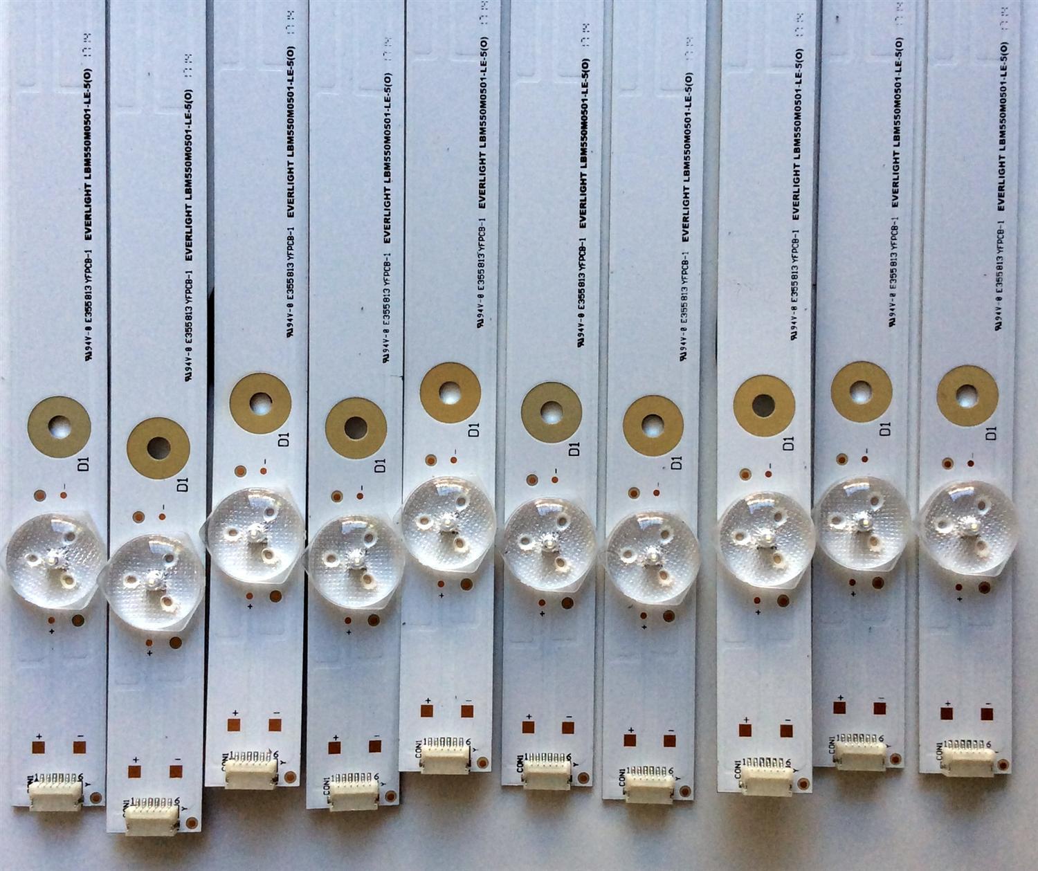 KIT DE LED´S PARA TV (10 PIEZAS) / HISENSE LBM550M0501-LE-5(0) / 1173047 / B021ZM60 / E355813 YFPCB-1 / PANEL HD550K3U51\S6\GM\ROH / MODELOS FM55H6D / 55H6D - Imagen 4