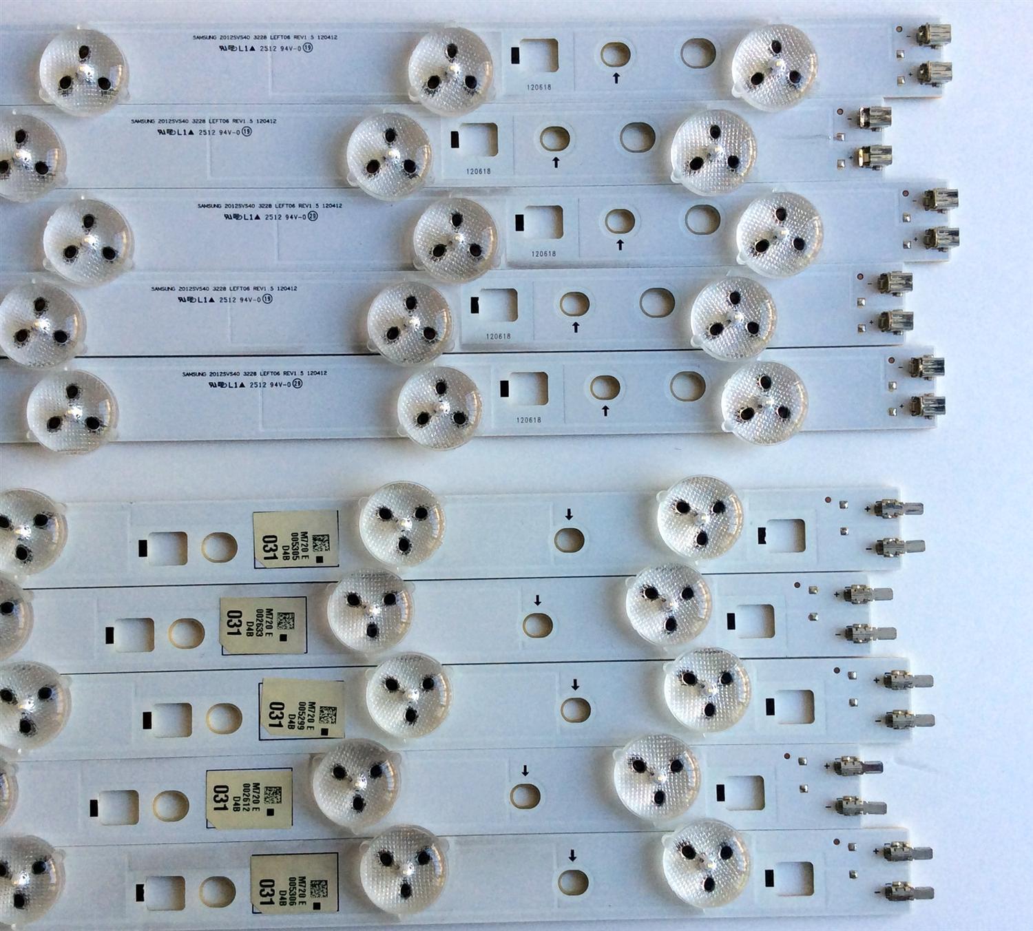 KIT DE LED´S PARA TV (10 PIEZAS) / SAMSUNG 2012SVS40 3228 RIGHT06 REV1.5 120412 / 2012SVS40 3228 LEFT06 REV1.5 120412 / PANEL LTJ400HM08-V / MODELO UN40EH5300FXZA TH01 - Imagen 3