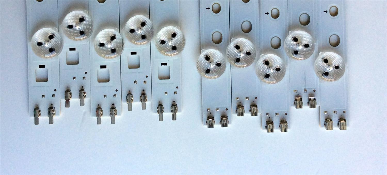 KIT DE LED´S PARA TV (10 PIEZAS) / SAMSUNG 2012SVS40 3228 RIGHT06 REV1.5 120412 / 2012SVS40 3228 LEFT06 REV1.5 120412 / PANEL LTJ400HM08-V / MODELO UN40EH5300FXZA TH01 - Imagen 5