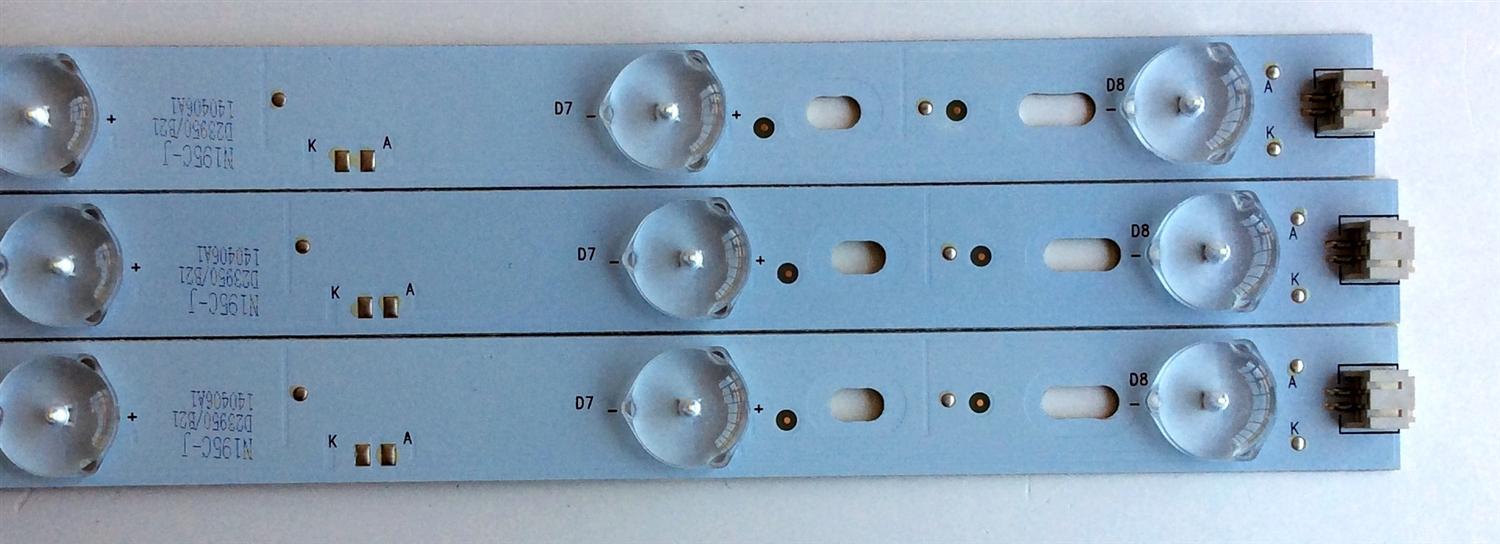 KIT DE LED´S / PARA TV (3 PIEZAS) / PROSCAN 303PK315032 / PK315D08-ZC14F-01 / E348423 / N195C-J / D23950/B21 / 140406A1 / PANEL´S LC320TU3A 01  / LC320TU2A1 / PKD315BA01 / MODELO PLDED3273A-E A1404 - Imagen 3