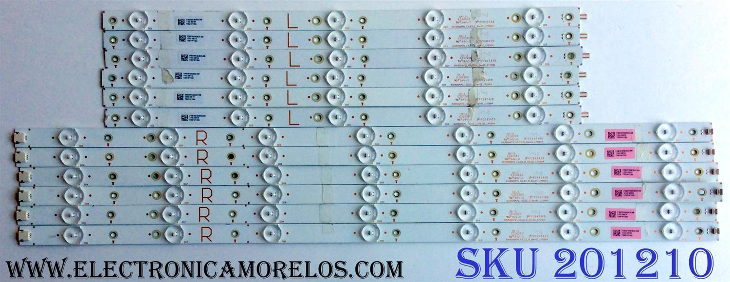 KIT DE LED´S PARA TV (12 PIEZAS) / SONY SVV500A70_12LED_L_REV01_170904 / SVV500A70_12LED_R_REV01_170904 / T280Z4AY33BJ / PANEL TPT500U1-QVN03.U REV:S7B0E / MODELO KD-50X690E