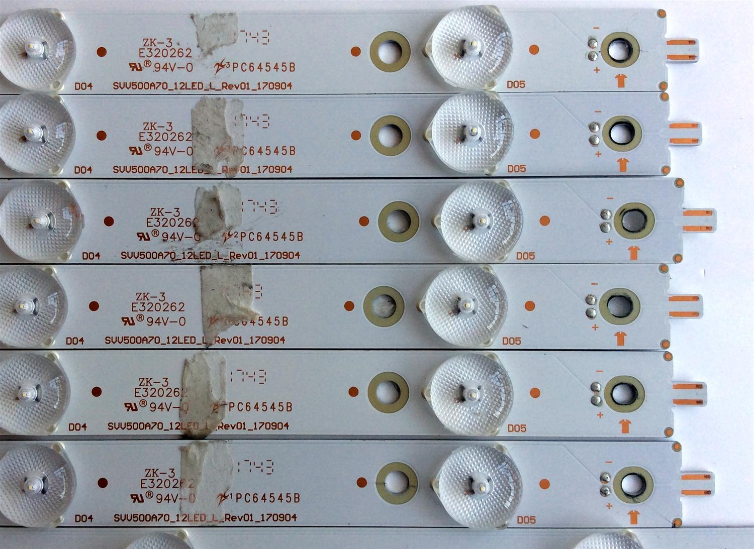KIT DE LED´S PARA TV (12 PIEZAS) / SONY SVV500A70_12LED_L_REV01_170904 / SVV500A70_12LED_R_REV01_170904 / T280Z4AY33BJ / PANEL TPT500U1-QVN03.U REV:S7B0E / MODELO KD-50X690E - Imagen 3