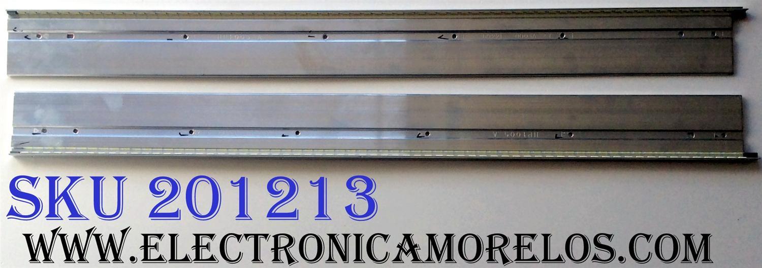 KIT DE LED´S PARA TV (2 PIEZAS) VIZIO 6920L-0001C / 6916L0782A / 6916L0781A / 55" V12 EDGE REV1.1 1 L-TYPE 6920L-0001C / 55" V12 EDGE REV1.1 1 R-TYPE 6920L-0001C / PANEL LC550EUN (SE)(F1) / MODELO M3D550KDE