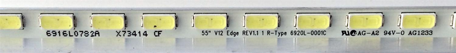 KIT DE LED´S PARA TV (2 PIEZAS) VIZIO 6920L-0001C / 6916L0782A / 6916L0781A / 55" V12 EDGE REV1.1 1 L-TYPE 6920L-0001C / 55" V12 EDGE REV1.1 1 R-TYPE 6920L-0001C / PANEL LC550EUN (SE)(F1) / MODELO M3D550KDE - Imagen 3