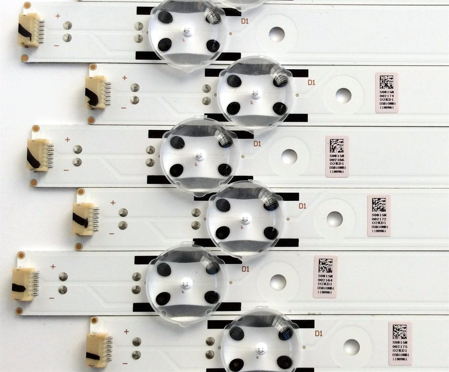 KIT DE LED´S PARA TV (10 PIEZAS) / SHARP SVH550AL2&amp;SVH550AL3 / 160615 / 1181595 / 1180961 / 1186690 / 1181525 / PANEL´S HD550K3U52 / HD550K3F82-TX / HD550K3U82-L2K1B1 / HD550K3U82-K1 / MODELOS LC-55P6060U / LC-55P6000U / 55DU6500 / NS-55D420NA18 - Imagen 3