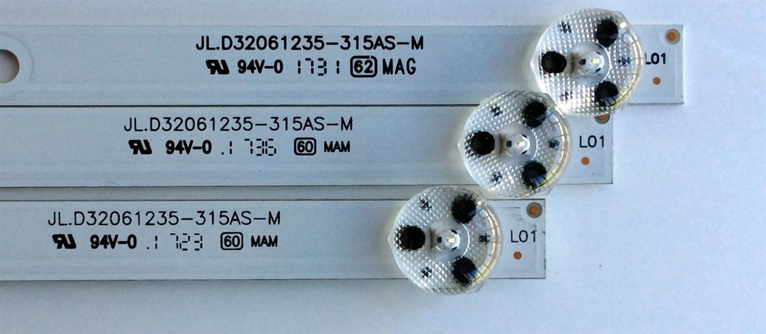 KIT DE LED´S PARA TV (3 PIEZAS) ATVIO JL.D32061235-315AS-M / BD00-132089-001G / A16H430 / MODELO ATV-325M - Imagen 4
