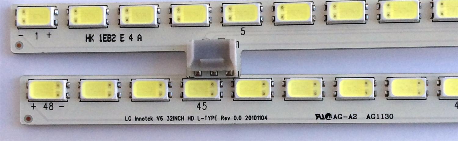 KIT DE LED´S PARA TV (2 PIEZAS) / LG AG1130 / AG1126 / V6 32 INCH HD R-TYPE Rev 0.0 20101104 / V6 32 INCH HD L-TYPE Rev 0.0 20101104  / MODELO 32LV2400-UA.CUSYLH - Imagen 2