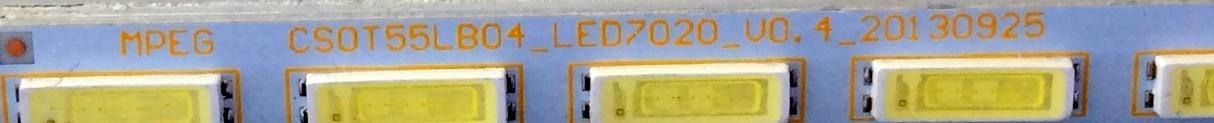 KIT DE LED´S PARA TV (2 PIEZAS) / ELEMENT CST055LB03 / 20130925 / MPEG  CST055LB03_LED7020_V0.4_20130925 / PANEL ST5461D01-1 VER.2.1 / MODELO ¨46¨ - Imagen 2