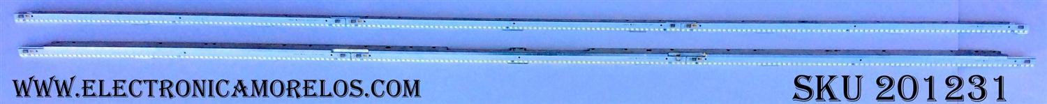 KIT DE LED´S PARA TV SHARP (2 PIEZAS) / NUMERO DE PARTE 2011SSP70 / SLED 2011SSP70 Y 68 5630 REV0 / M120309-29 / M120309-25 / M120309-27 / M120415-32 / M120415-14 / M120415-21 / PANEL LK695D3GV00D / MODELOS LC-70C8470U / LC-70LE845U