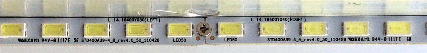 LED PARA TV / WESTINGHOUSE STD400A39-4_A_REV4.0_50_110428 / STD400A39-4_B_REV4.0_50_110428 / L.14.16400Y030(LEFT) / L.14.16400Y040(RIGHT) / TW-63601-5040G / T400D3-HA24-L01 (VER.C1) / MODELO LD-4070Z / LD-4055 - Imagen 3