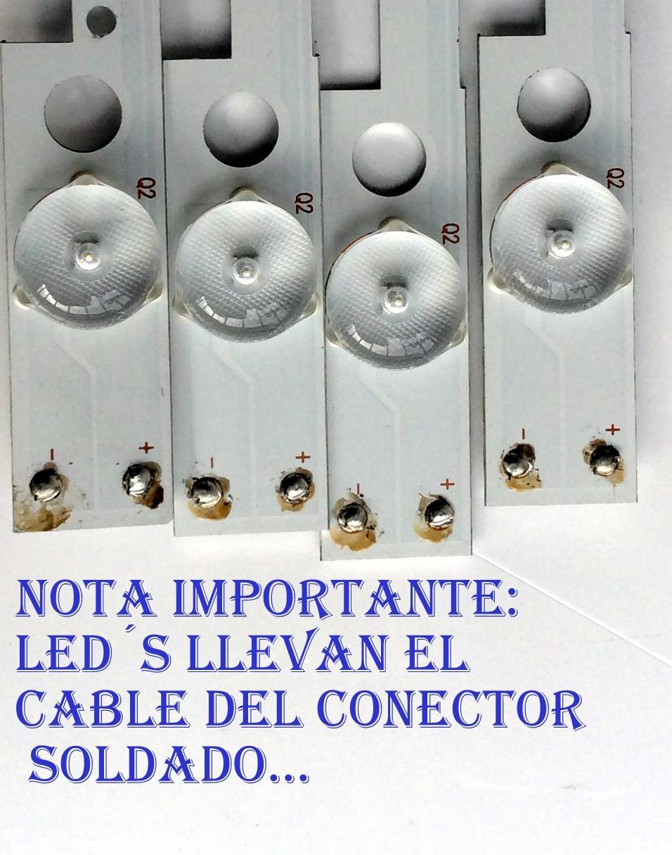 KIT DE LED´S PARA TV (4 PIEZAS) AVERA LGL4949-3030JF-ES-106 / E177671B/PEC BPM1V0 / 161012-18B/M2/30 WY-6102A-A / PANEL LSC490FN03 / MODELO 49EQX10 - Imagen 2