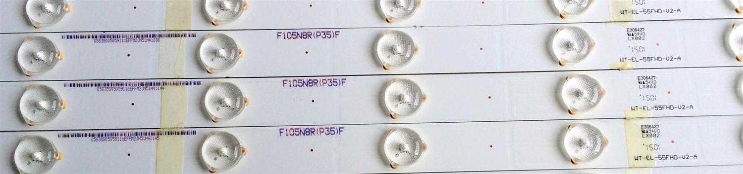 KIT DE LED´S PARA TV (16 PIEZAS) VIZIO WT-EL-55FHD-V2-A / WT-EL-55FHD-V3-B / WT-EL-55FHD-V3-C / F105N8R(P35)F / PANEL T550QVN03.0 / MODELOS M55-C2 / M55-C2 LWZASBAR - Imagen 5