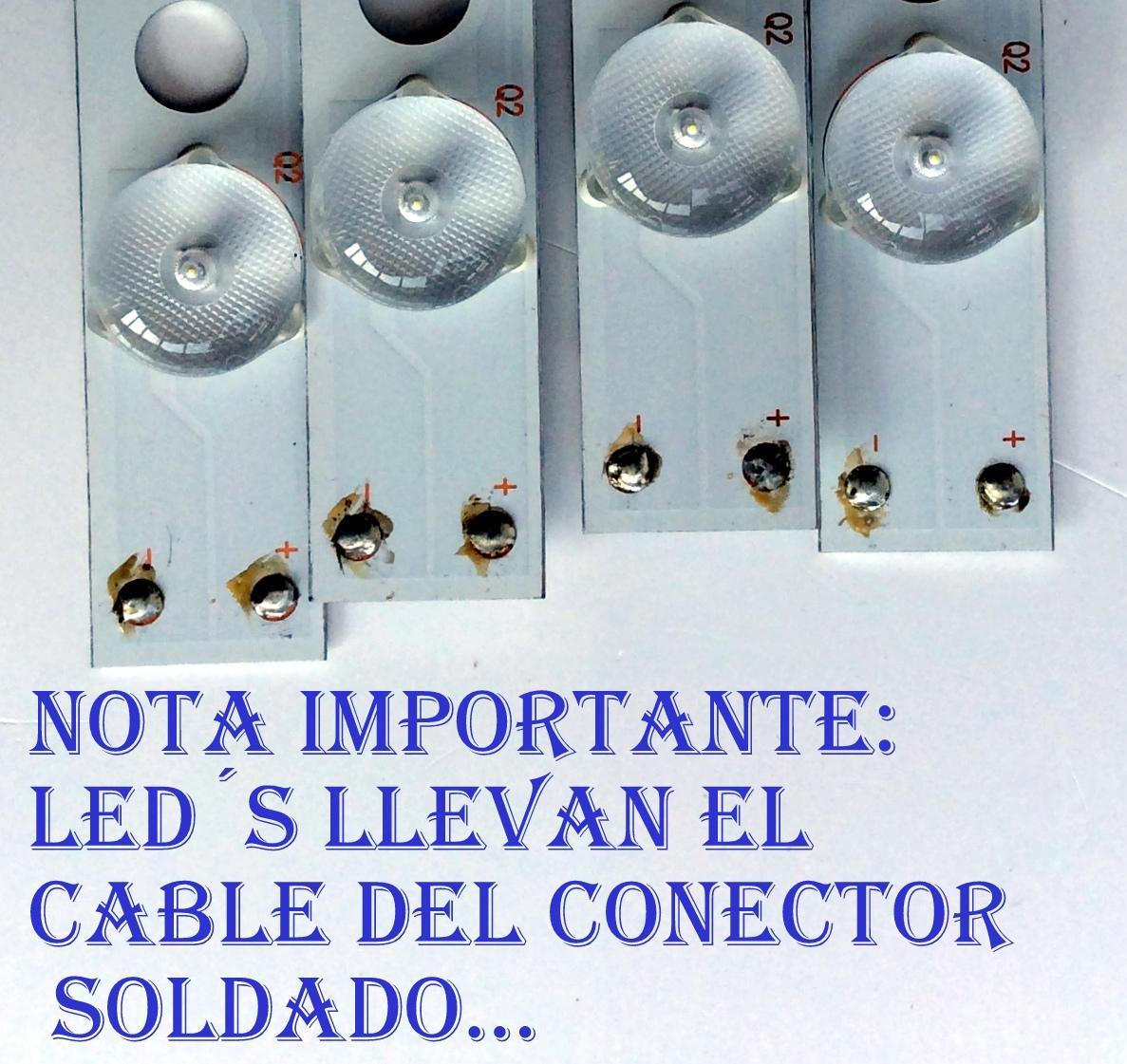 KIT DE LED´S PARA TV (4 PIEZAS) / AVERA LGL4949-3030JF-ES-106 / 161012 18B/M2/30-WY-6102A-B / PANEL LSF490FJ01-L02 / MODELO 49EQX10 - Imagen 4