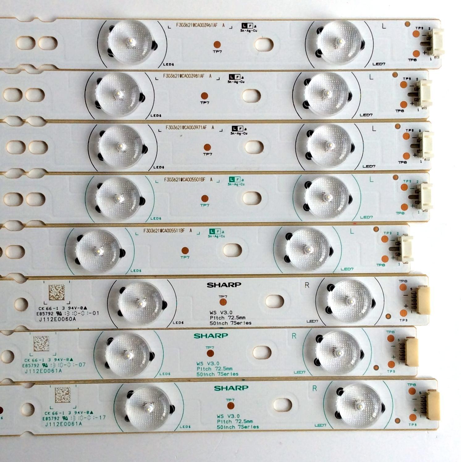 KIT DE LED´S PARA TV ((INCOMPLETO SOLO 8 PIEZAS)) / RCA J112E0058A / J112E0059A / J112E0060A / J112E0061A / E85792 / PANEL V500HJ1-P01-12V / MODELO LED50B45RQ V519-LE50B4C-B100228	 - Imagen 4