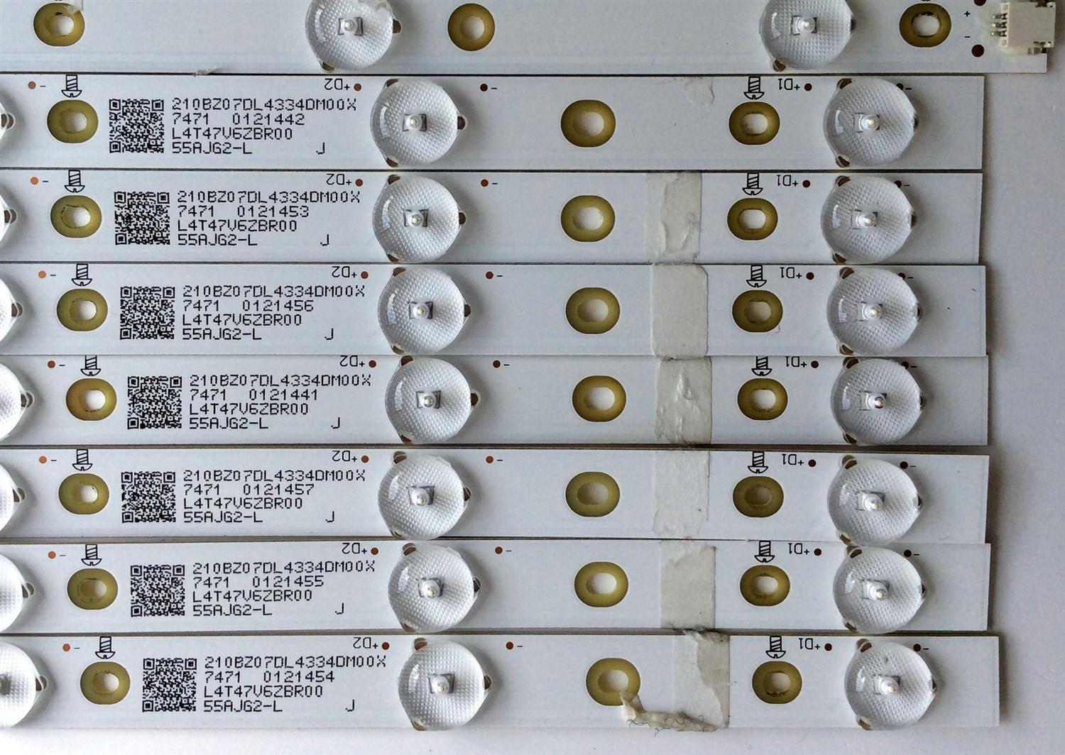 KIT DE LED´S PARA TV (14 PIEZAS) / INSIGNIA LB-PF3030-GJD2P6557X14AJG2-L-H / LB-PF3030-GJD2P6557X14AJG2-R-H / L4T47V6ZBR00 / 210BZ07DL4334DM00X / 55AJG2-L / 55AJG2-R / PANEL TPT550U1-QVN05.U / MODELO NS-55DR620NA18 - Imagen 6