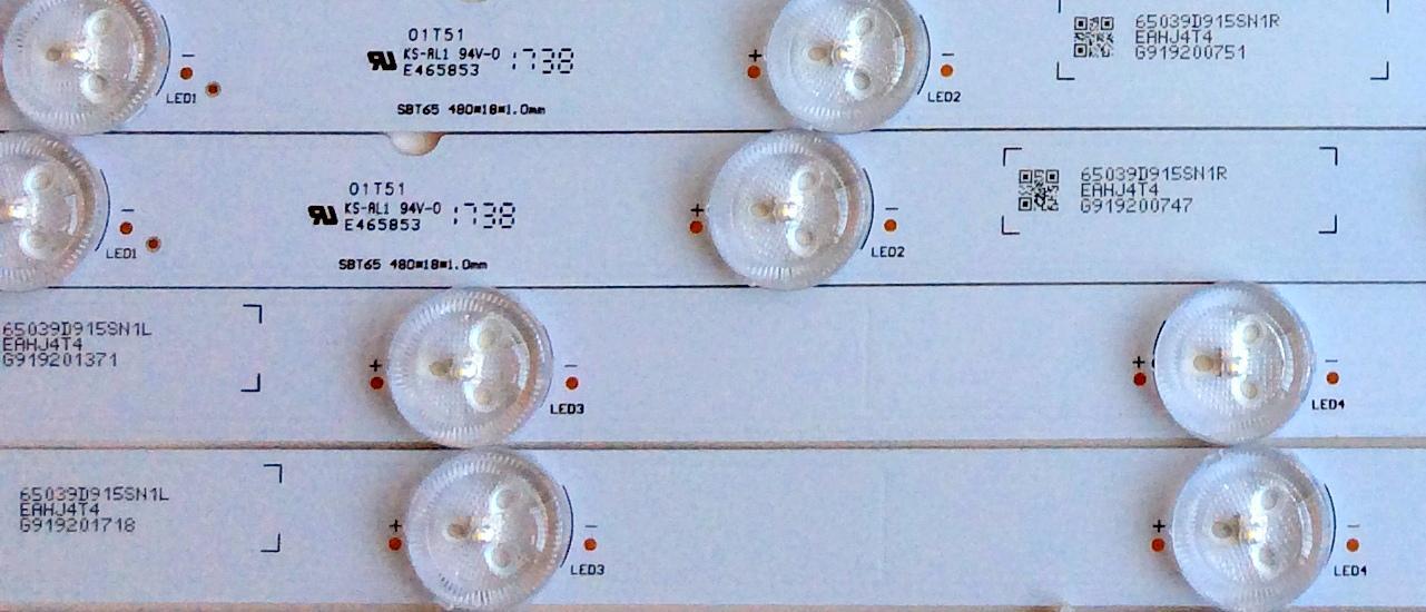 KIT DE LED´S PARA TV (18 PIEZAS) / SONY 65039D915SN1L / 65039D915SN1R / EAHJ4T4 / E465853 / 189717211 / PANEL YD7S650DND01B / MODELO XBR-65X900E - Imagen 3