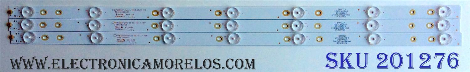 KIT DE LED´S PARA TV (3 PIEZAS) / VIZIO HFSX32D07-21AG-02 / 303HX320031 / HFSX32D07-21AG-02 2017-03-31 7S1P / 2010030291-8 / GC320M29 / PANEL BOEI320WX1-01 / MODELO D32HN-E4 LHBFVMKT