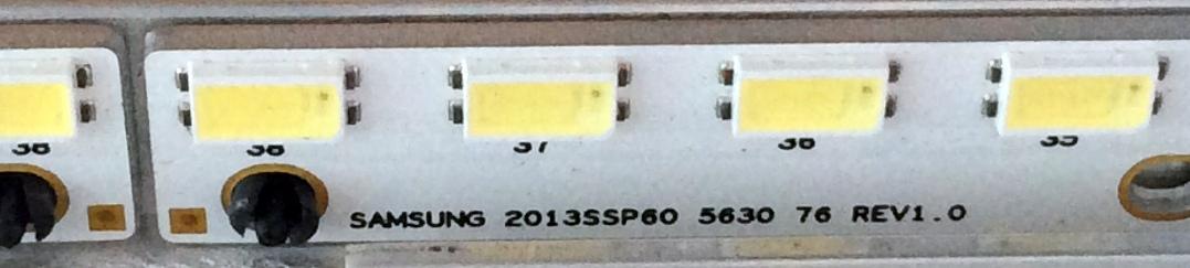 KIT DE LED´S PARA TV (2 PIEZAS) / SHARP 2013SSP60 / RB087WJ3 / RB128WJ3 / SAMSUNG 2013SSP60 5630 76 REV1.0 / PANEL JE600D3HD60Z / MODELO LC-60LE857U - Imagen 3