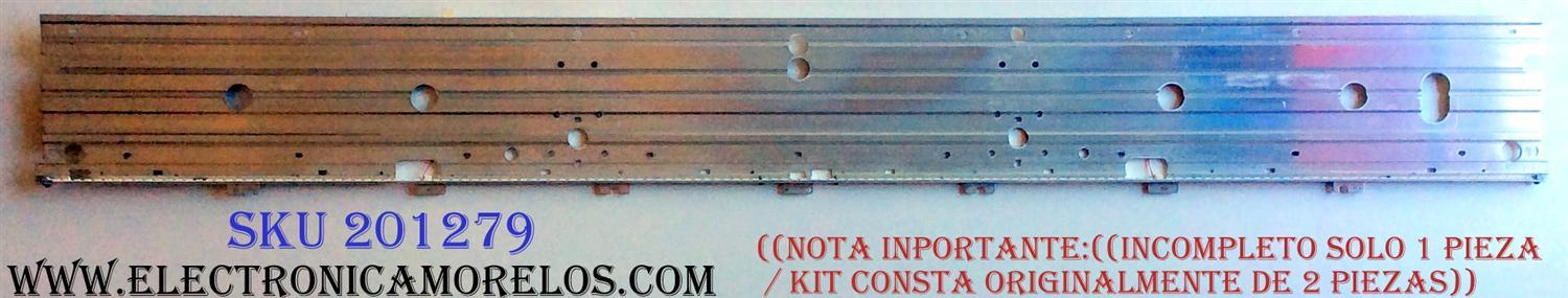 LED PARA TV / ((INCOMPLETO SOLO 1 PIEZA)) / SHARP 2013SSP60 / RB128WJ3 / SAMSUNG 2013SSP60 5630 76 REV1.0 / PANEL JE600D3HD60Z / MODELO LC-60LE857U