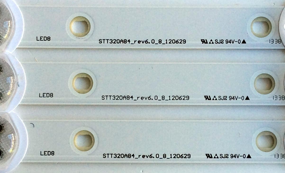 KIT DE LED´S PARA TV (3 PIEZAS) / TOSHIBA STT320A84_REV6.0_8_120629 / T2141 / PANEL C320LD-DH66 REV.1A / MODELO 32L1300U - Imagen 3