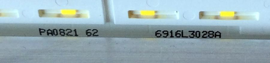 LED PARA TV / LG 65" V17 ART3 3029 REV0.2 2 L-TYPE / 65" V17 ART3 3028 REV0.2 2 R-TYPE / 6916L3028A / 6916L3029A / 6922L-0223A / 6916L-3028A / 6916L-3029A / PANEL LC650EGE(FK)(M1) /  LC650EGE(FK)(M5) / MODELOS 65UJ7700-UA / 65UJ7700-UA BUSYLJR - Imagen 3