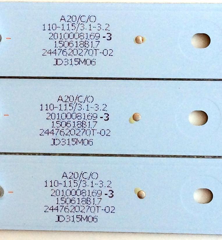 KIT DE LED´S PARA TV (3 PIEZAS) / UPSTAR 303JD315036 / BJSJ32D07-ZC14F-01 / 2010008169-3 / 150618B17 / 2447620270T-02 / D315M06 / PANEL BOEI320WX1-01 / P32ES8 GC156E - Imagen 2