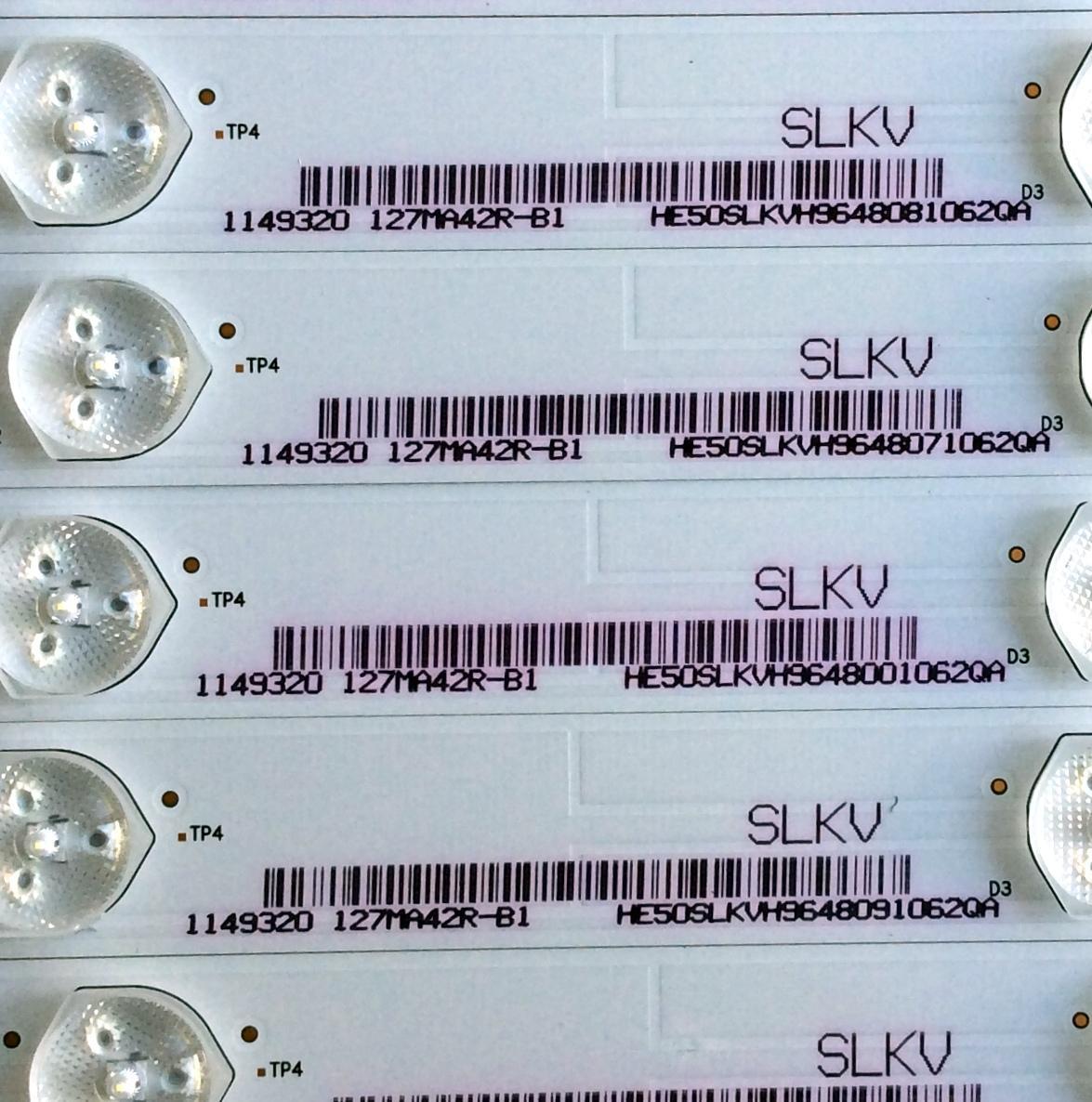 KIT DE LED´S PARA TV (11 PIEZAS) / HISENSE 1149320 / HE50SLKVH / 127MA42R-B1 / Hisense_50_HD500DU-B01_010_11x6_3030C_6S1P REV.V1 / PANEL HD500DU-B01(010)\F2\SS0\GM\ROH / MODELO 50H6C / 50H7GB1 - Imagen 4