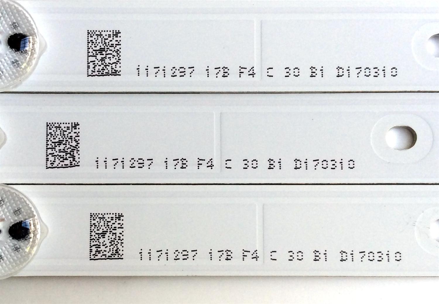 KIT DE LED´S PARA TV (3 PIEZAS) / SHARP 1171297 / JL.D39681330-003BS-M / 17B F4 C 30 B1 D170310 / PANEL´S  JHD396N2F01-KSQL\S6\FM\ROH / 211094 / LC-40Q5020U / MODELO LC-40P5000U - Imagen 3