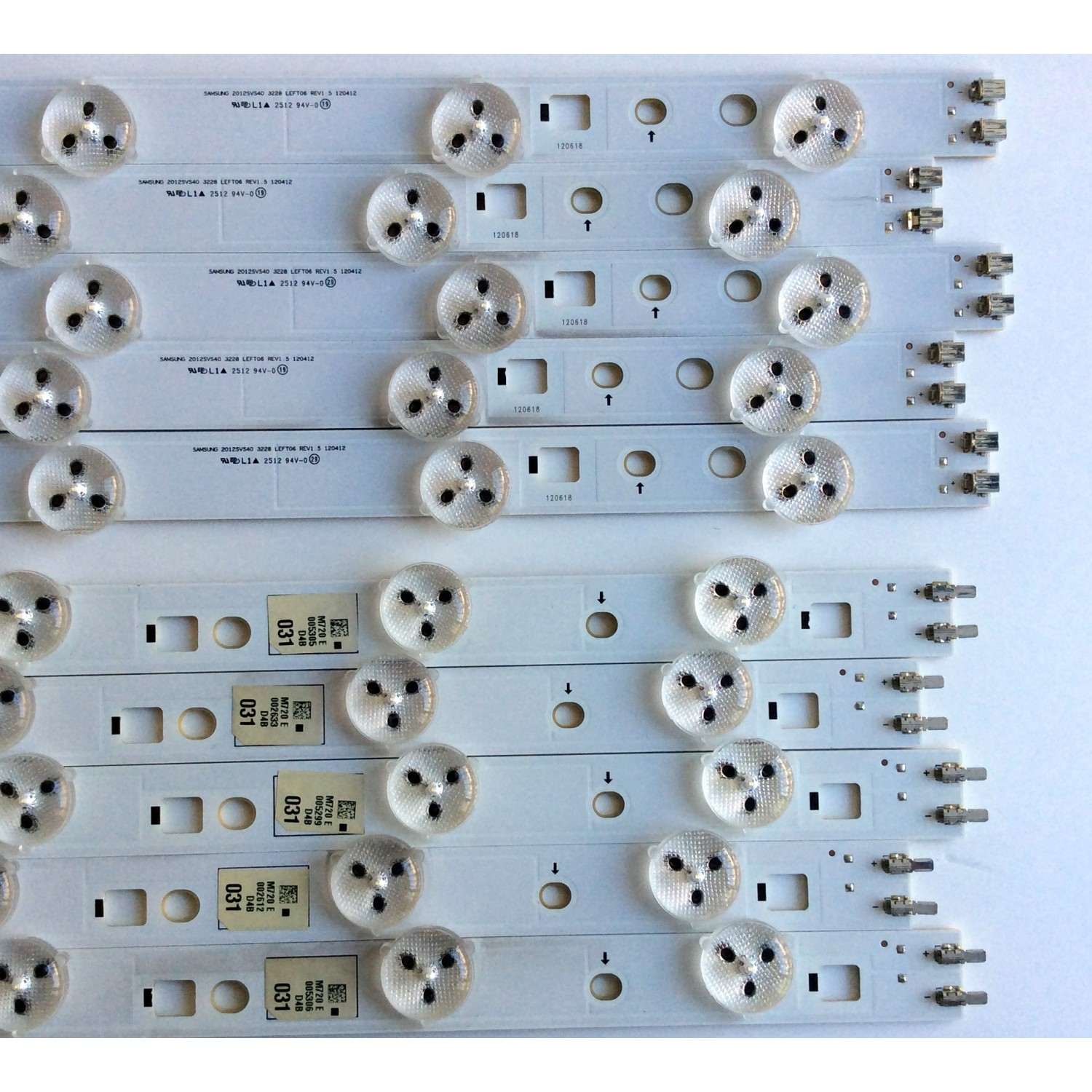 KIT DE LED´S PARA TV (10 PIEZAS) / SAMSUNG 2012SVS40 3228 RIGHT06 REV1.5 120412 / 2012SVS40 3228 LEFT06 REV1.5 120412 / PANEL LTJ400HM08-V / MODELO UN40EH5300FXZA TH01 - Imagen 3