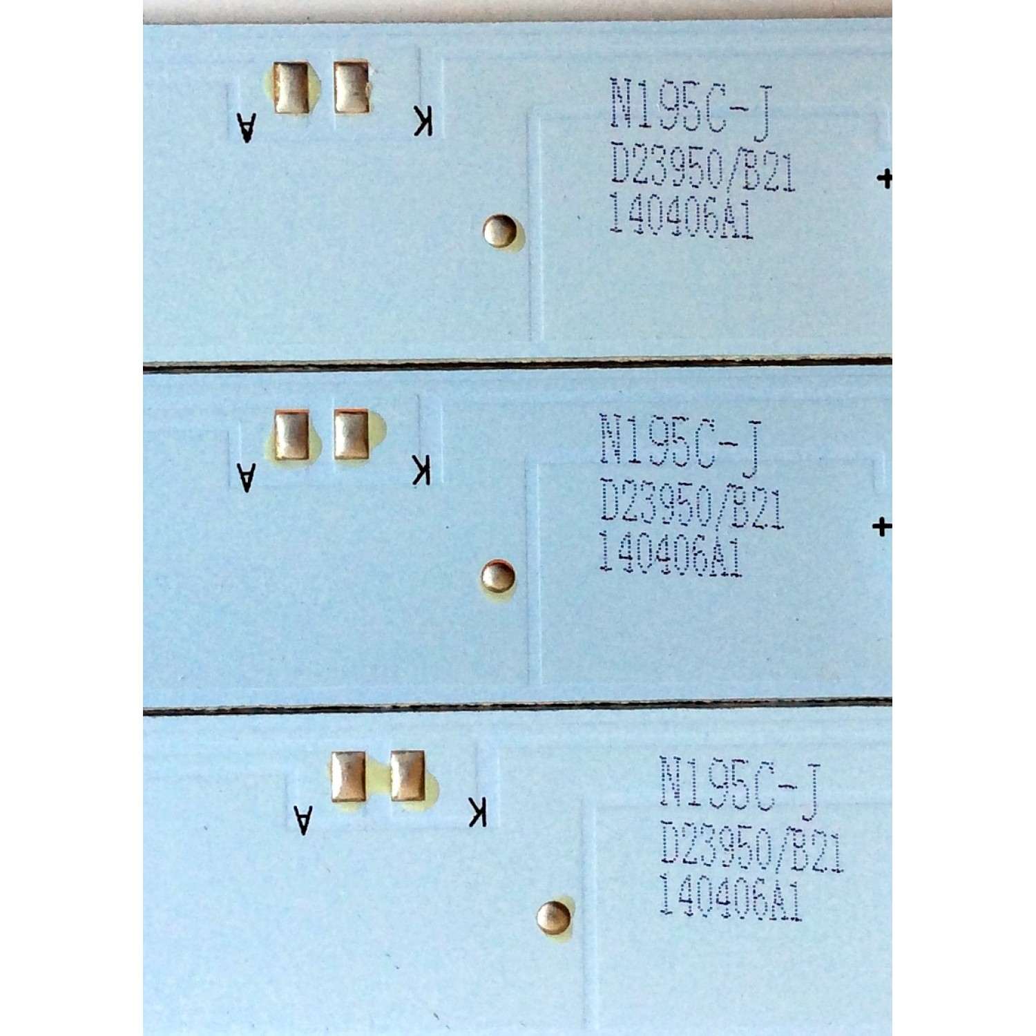 KIT DE LED´S / PARA TV (3 PIEZAS) / PROSCAN 303PK315032 / PK315D08-ZC14F-01 / E348423 / N195C-J / D23950/B21 / 140406A1 / PANEL´S LC320TU3A 01  / LC320TU2A1 / PKD315BA01 / MODELO PLDED3273A-E A1404 - Imagen 2