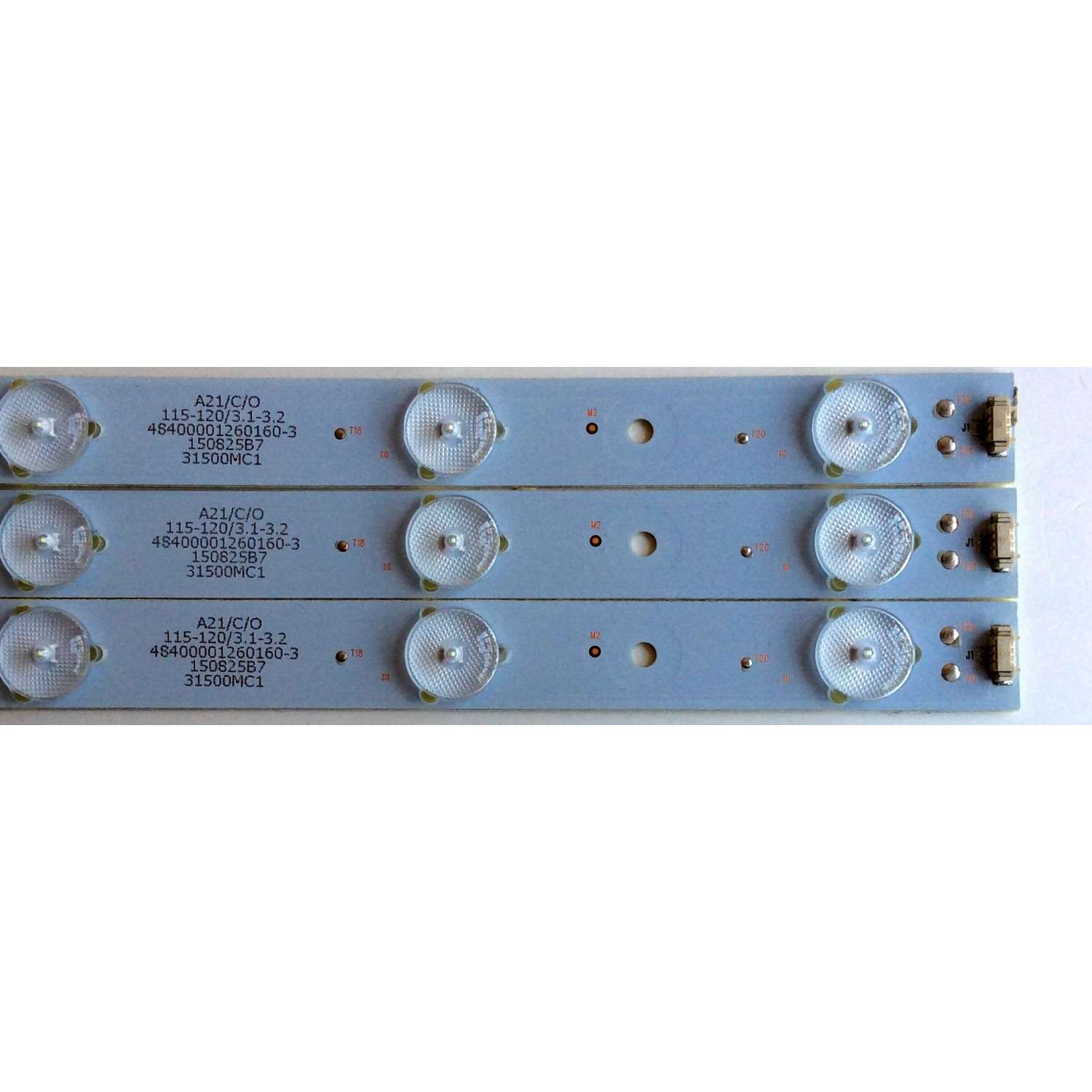 KIT DE LED´S PARA TV (3 PIEZAS) / JVC 30331510219 / LED315D10-07(B) / PY63508 / A21/C/O / 115-120/3.1-3.2 / 48400001260160-3 / 31500MC1 / PANEL LQ315T3HC34 / MODELO LT-32EM75 - Imagen 3