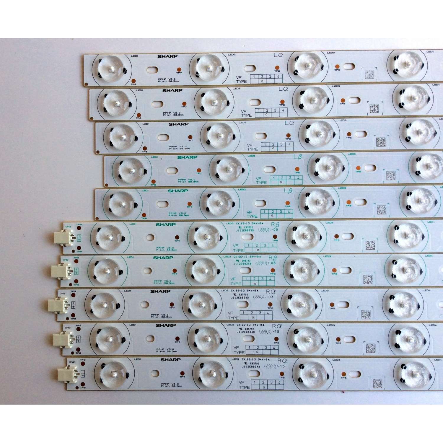 KIT DE LED´S PARA TV (10 PIEZAS) / TOSHIBA J112E0035B / J112E0034B / PANEL LCS400HM03-G03 / MODELO 40L2200U - Imagen 3