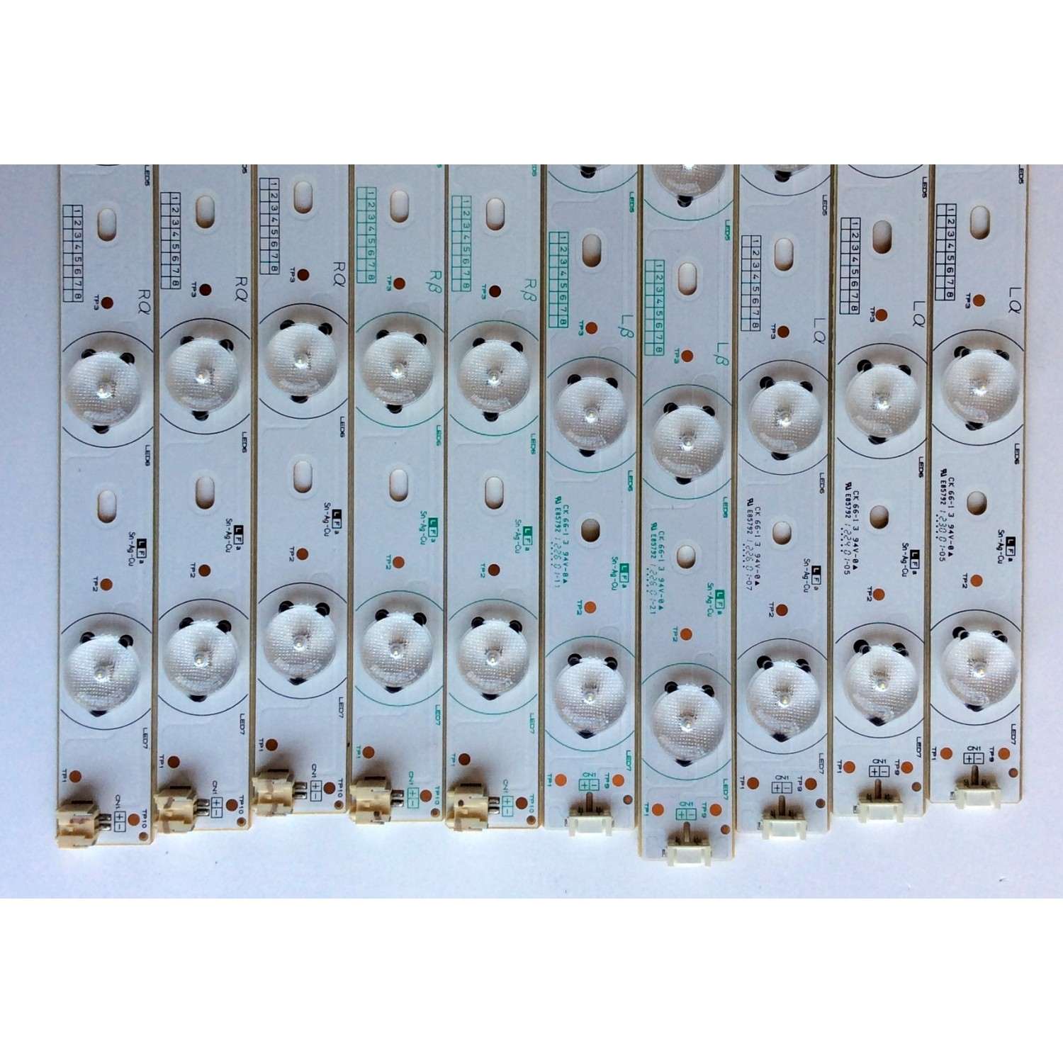 KIT DE LED´S PARA TV (10 PIEZAS) / TOSHIBA J112E0035B / J112E0034B / PANEL LCS400HM03-G03 / MODELO 40L2200U - Imagen 2