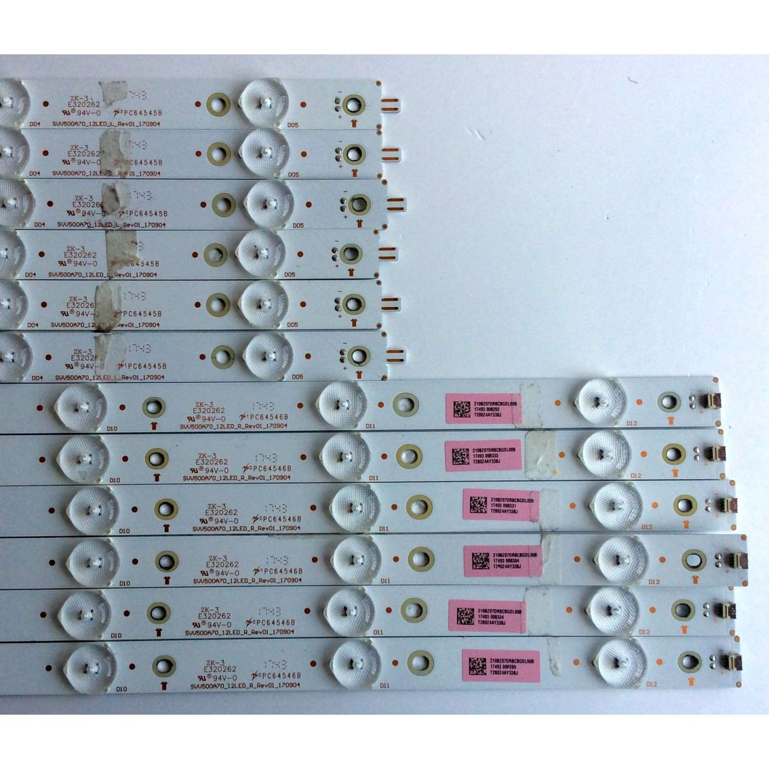 KIT DE LED´S PARA TV (12 PIEZAS) / SONY SVV500A70_12LED_L_REV01_170904 / SVV500A70_12LED_R_REV01_170904 / T280Z4AY33BJ / PANEL TPT500U1-QVN03.U REV:S7B0E / MODELO KD-50X690E - Imagen 6