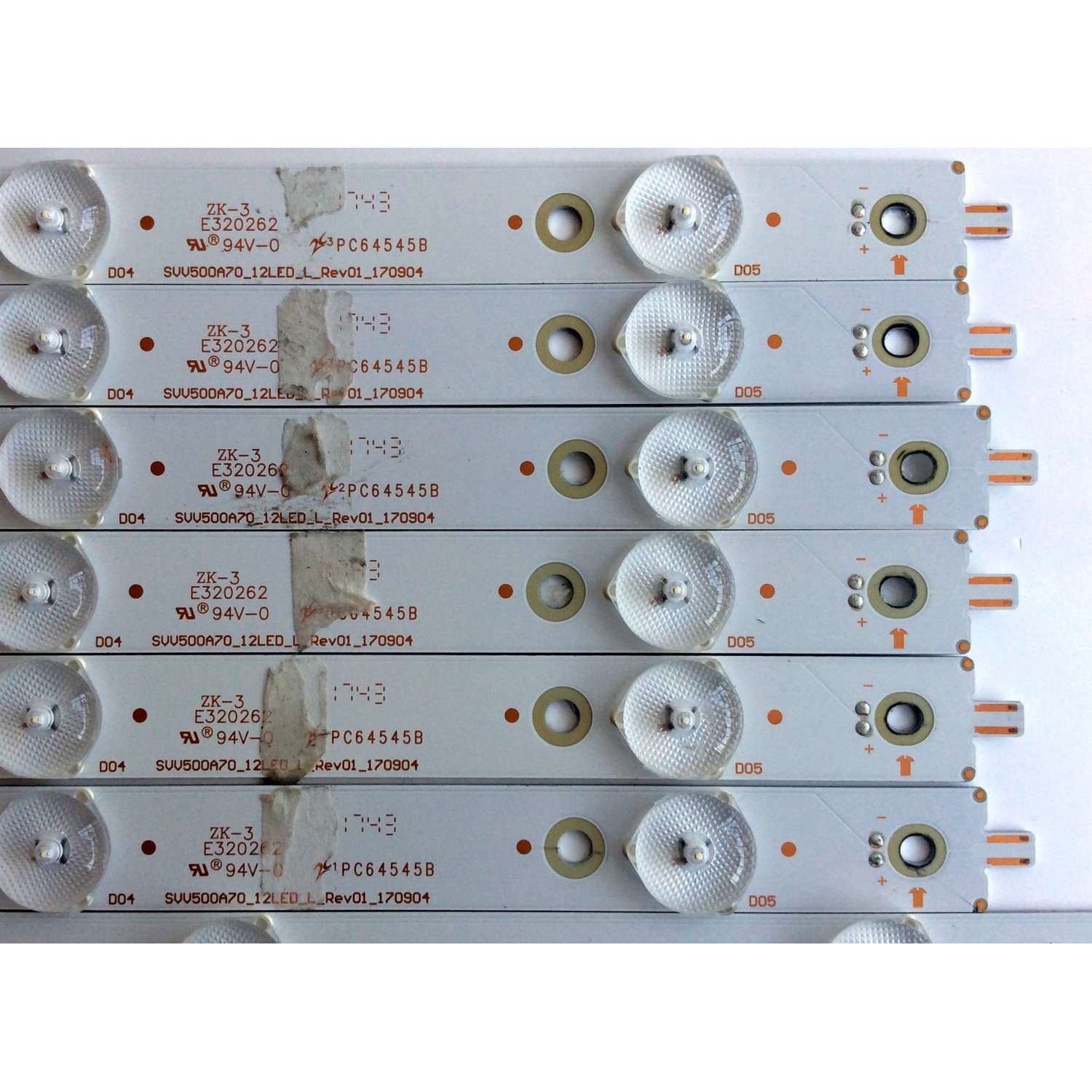 KIT DE LED´S PARA TV (12 PIEZAS) / SONY SVV500A70_12LED_L_REV01_170904 / SVV500A70_12LED_R_REV01_170904 / T280Z4AY33BJ / PANEL TPT500U1-QVN03.U REV:S7B0E / MODELO KD-50X690E - Imagen 3