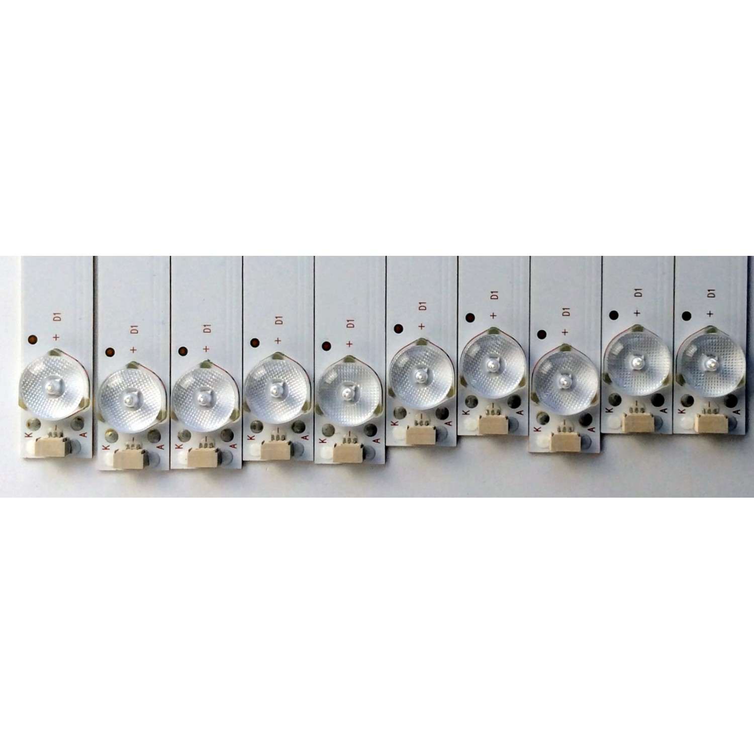 KIT DE LED´S PARA TV (10 PIEZAS) / ACER 303GC490032 / GC49D06-ZC21FG-03 2016-06-21 6S1P / 2010028269-1 / 170526A13 / GC490M03 / PY64080A1 / PANEL BOEI490WQ1/  MODELO EB490QK - Imagen 2