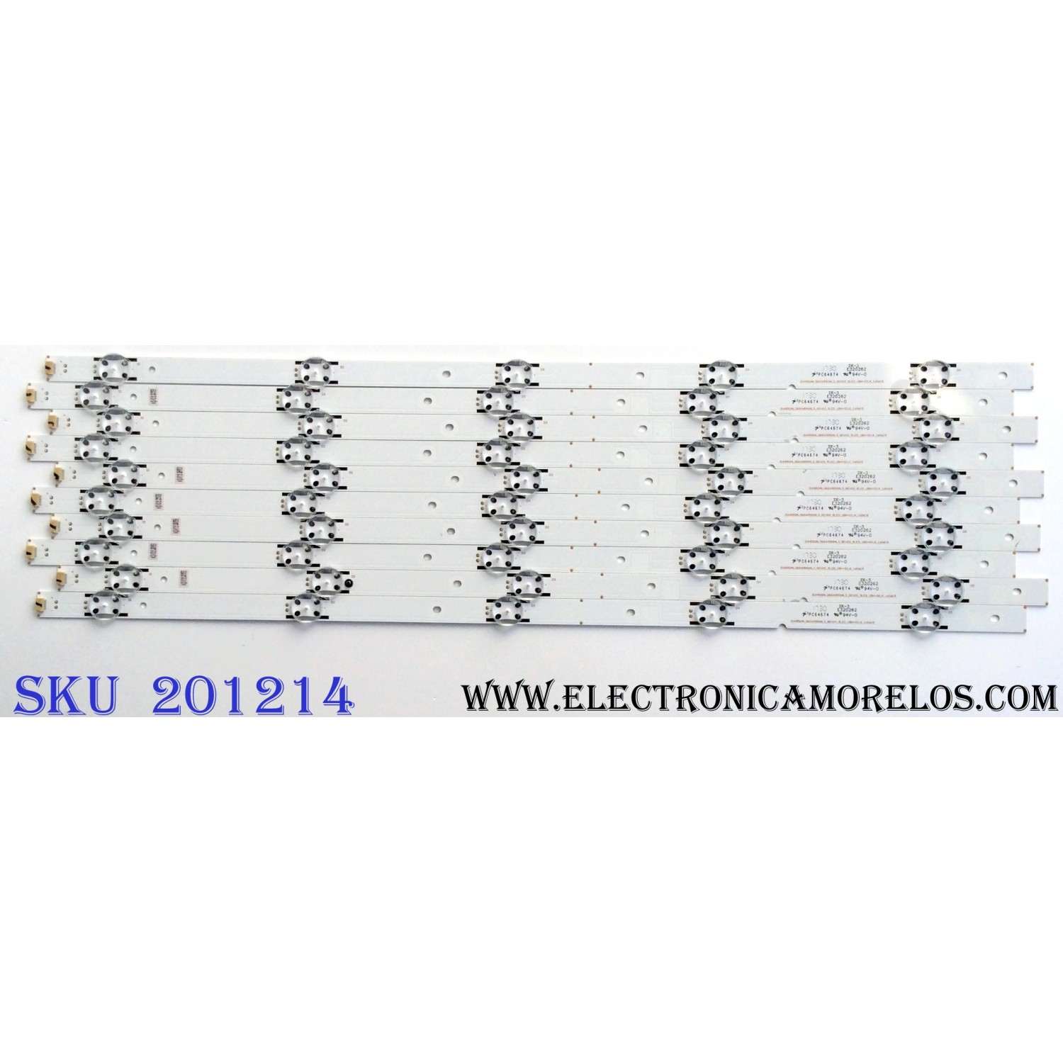 KIT DE LED´S PARA TV (10 PIEZAS) / SHARP SVH550AL2&amp;SVH550AL3 / 160615 / 1181595 / 1180961 / 1186690 / 1181525 / PANEL´S HD550K3U52 / HD550K3F82-TX / HD550K3U82-L2K1B1 / HD550K3U82-K1 / MODELOS LC-55P6060U / LC-55P6000U / 55DU6500 / NS-55D420NA18