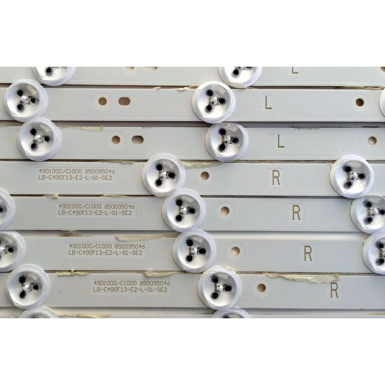 KIT DE LED´S PARA TV ((INCOMPLETO SOLO 9 PIEZAS)) / CHANGHONG LB-C490F13-E2-L-G1-SE1 / LB-C490F13-E2-L-G1-SE2 / SVJ490A06_REV02_6LED_140605 / P88SD / PANEL C490F14-E1-L (G3) / MODELO LED49YD1100UA - Imagen 5