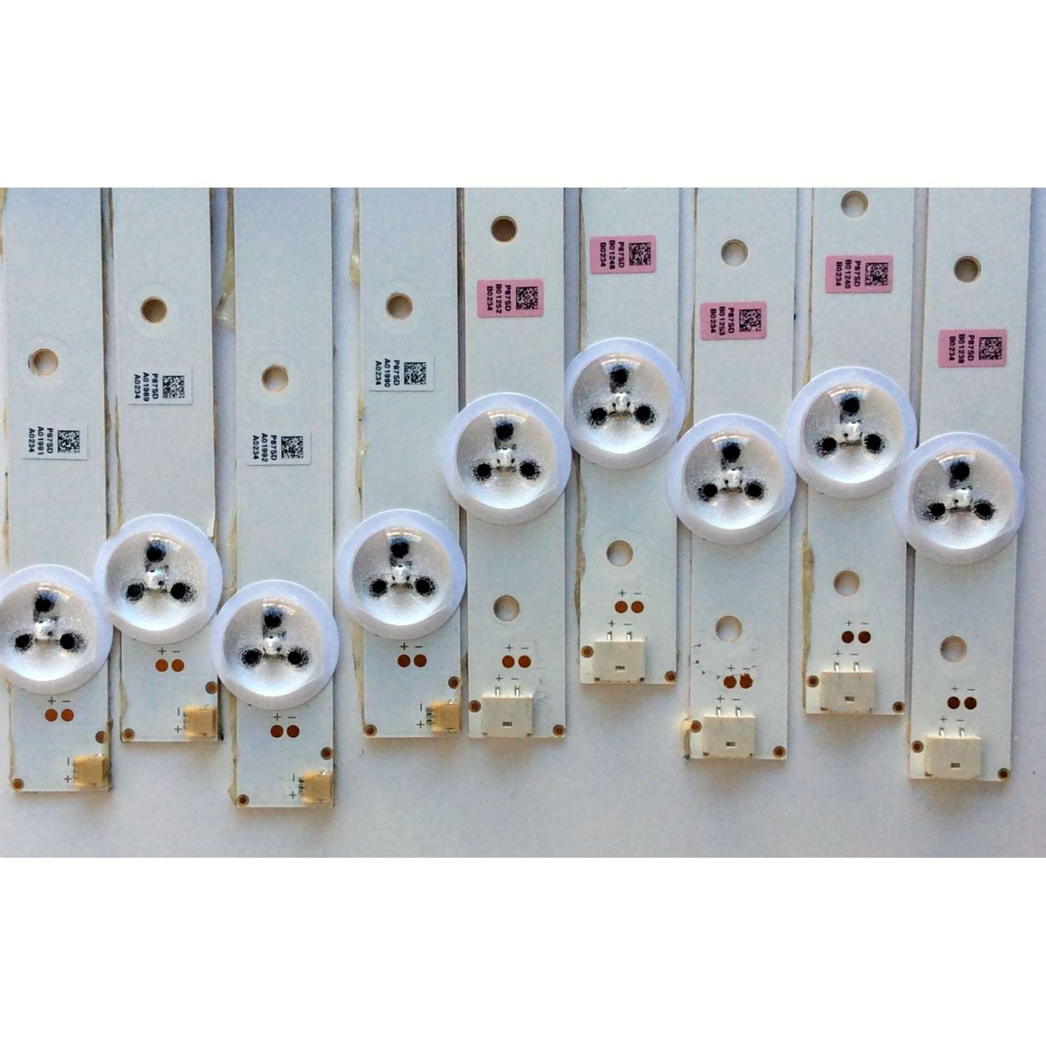 KIT DE LED´S PARA TV ((INCOMPLETO SOLO 9 PIEZAS)) / CHANGHONG SVJ490A06_Rev02_6LED_140605 / 49D1000/C100 / LB-C490F13-E2-L-G1-SE1-L / LB-C490F13-E2-L-G1-SE2-R / PANEL C490F14-E1-L(G3) / MODELO LED49YD1100UA - Imagen 3