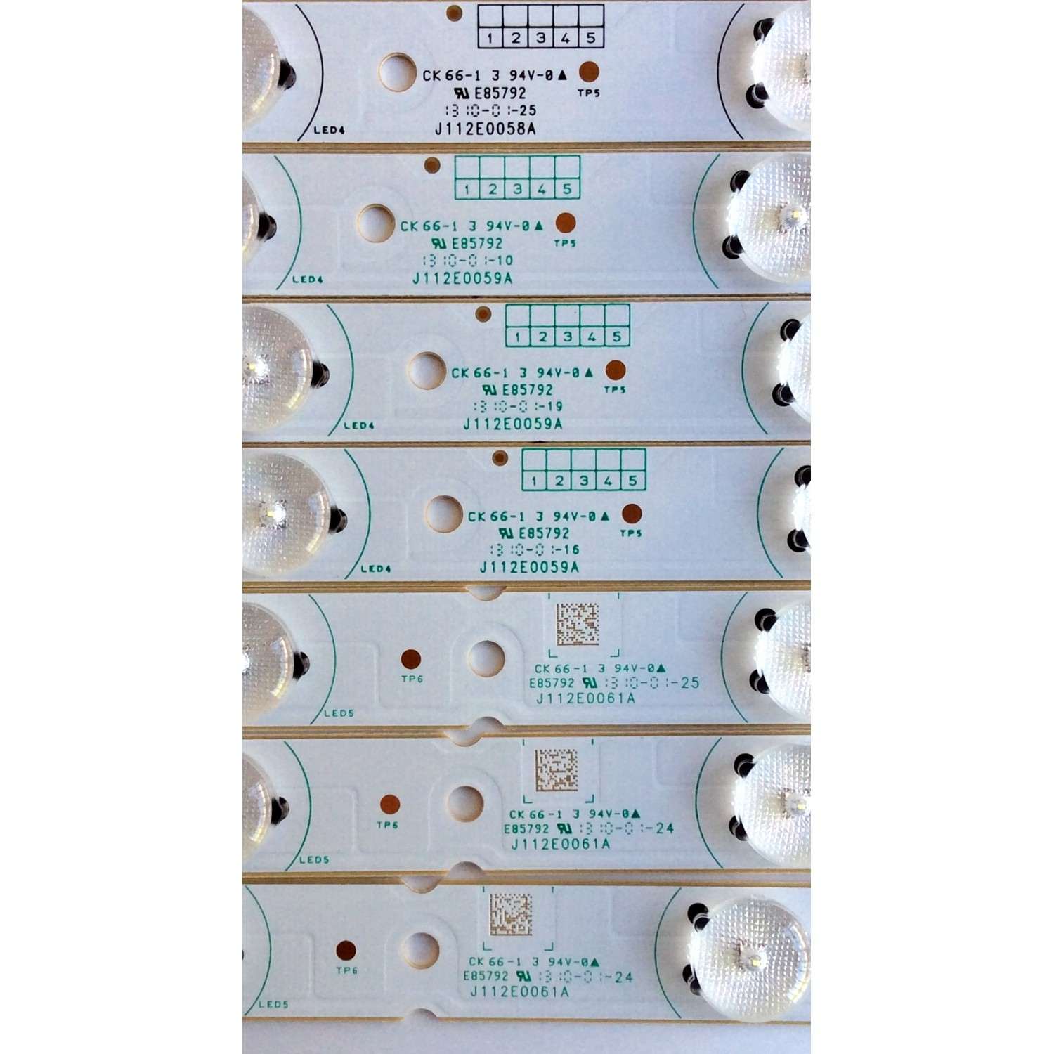 KIT DE LED´S PARA TV (12 PIEZAS) / RCA J112E0058A / J112E0059A / J112E0060A / J112E0061A / E85792 / PANEL V500HJ1-P01-12V / MODELO LED50B45RQ V519-LE50B4C-B100228 - Imagen 3