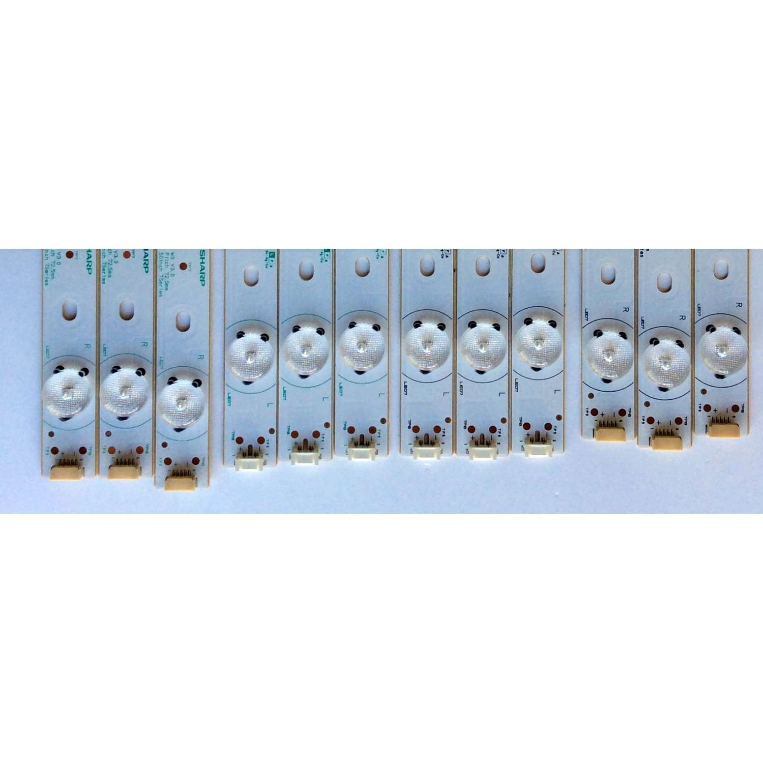 KIT DE LED´S PARA TV (12 PIEZAS) / RCA J112E0058A / J112E0059A / J112E0060A / J112E0061A / E85792 / PANEL V500HJ1-P01-12V / MODELO LED50B45RQ V519-LE50B4C-B100228 - Imagen 5