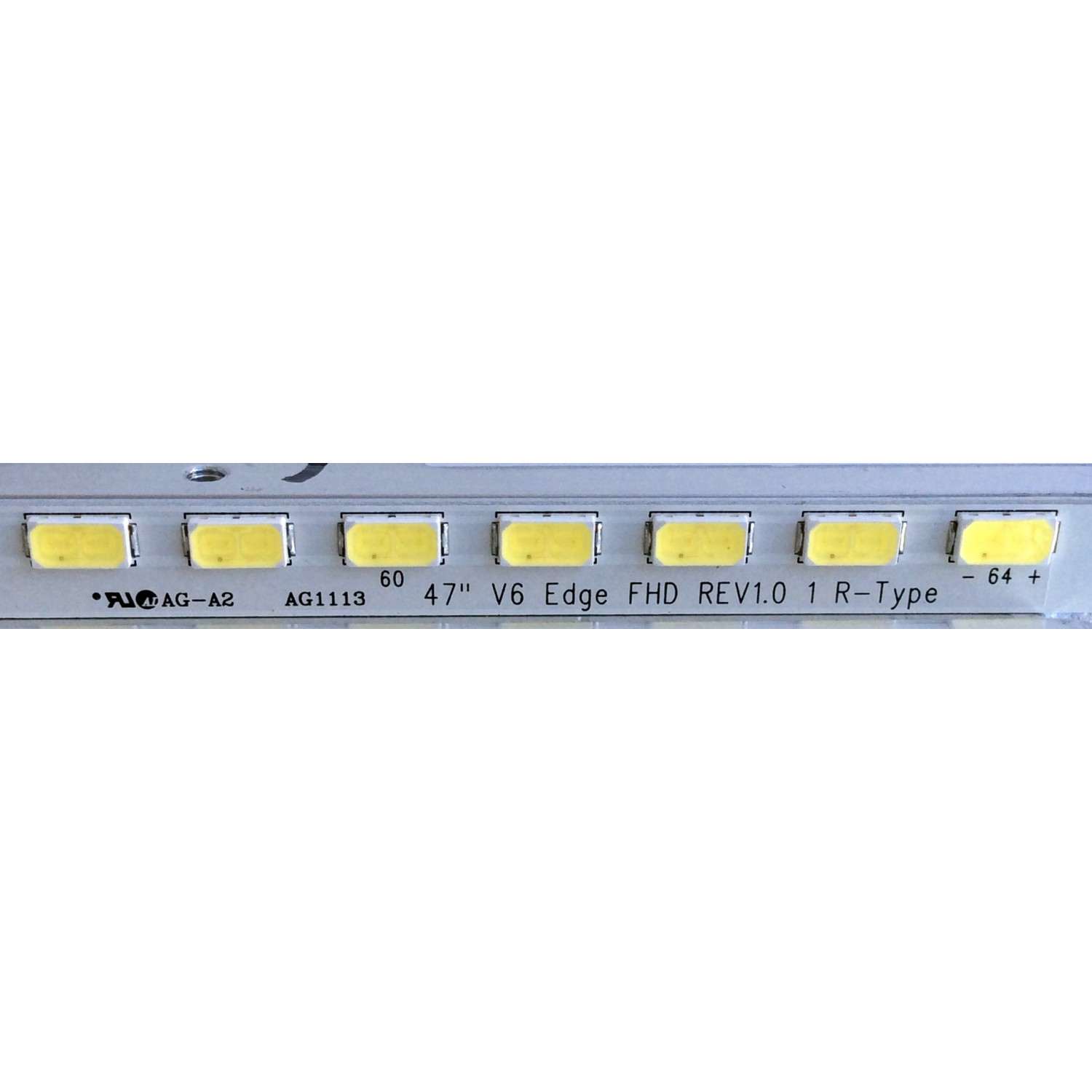 KIT DE LED´S PARA TV (2 PIEZAS) LG 47" V6 EDGE FHD REV1.0 1 L-TYPE / 47" V6 EDGE FHD REV1.0 1 R-TYPE / 3660L-0369A / D2 1BCD J41 B / PANEL LC470EUF (SD)(A1) / LC470EUF (SD)(F1) / MODELO 47LV5500-UA / 47LW5600 - Imagen 2