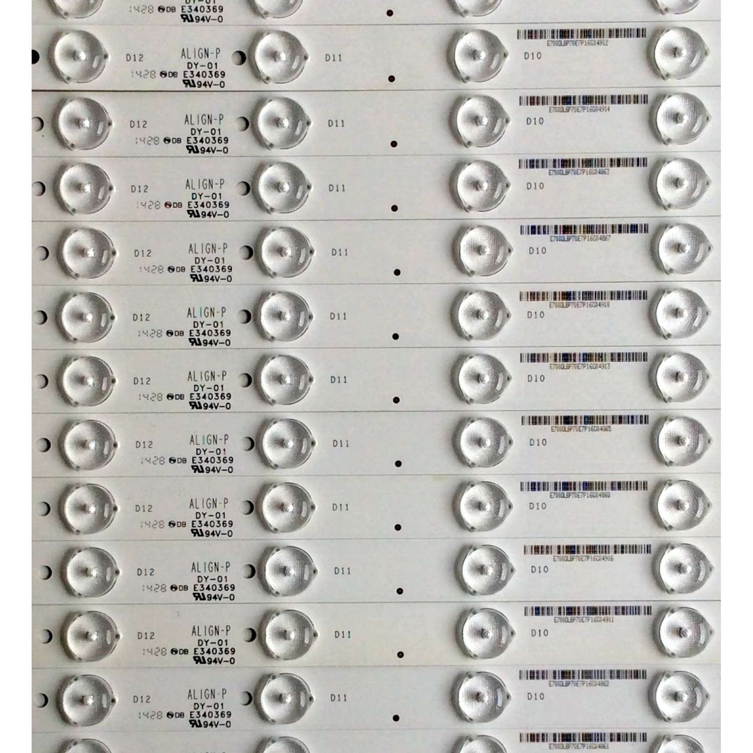 KIT DE LED´S PARA TV (18 PIEZAS) VIZIO E700DLB002-005 / E340369 / PANEL S700FU1-1 / 76040WC00-600-G / MODELOS P7002UI-B3 / P7002UI-B3LFTRREAQ / P702UI-B3 - Imagen 4