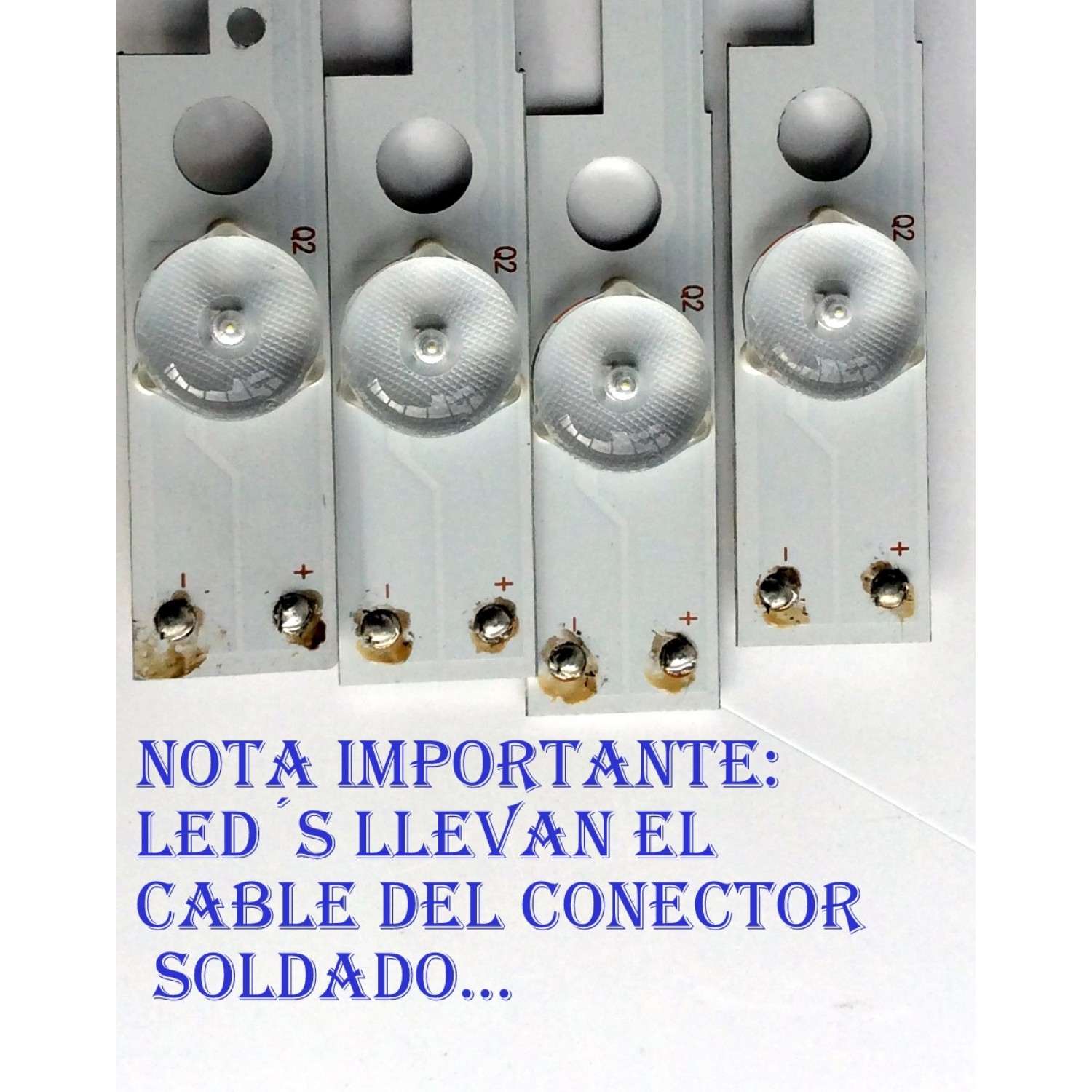 KIT DE LED´S PARA TV (4 PIEZAS) AVERA LGL4949-3030JF-ES-106 / E177671B/PEC BPM1V0 / 161012-18B/M2/30 WY-6102A-A / PANEL LSC490FN03 / MODELO 49EQX10 - Imagen 2