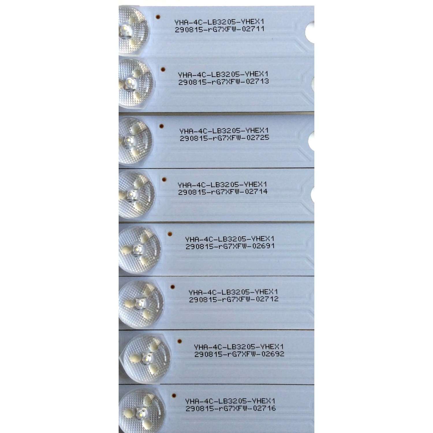 KIT DE LEDS ORIGINAL PARA TV TCL 8 PIEZAS / NUMERO DE PARTE TOT_32F3800A_2X5_3030C_V3 / YHA-4C-LB3205-YHEX1 / E334789 / PANEL LVF550CS0T / MODELO 55FS3750 / 55FS3750TCAA - Imagen 4