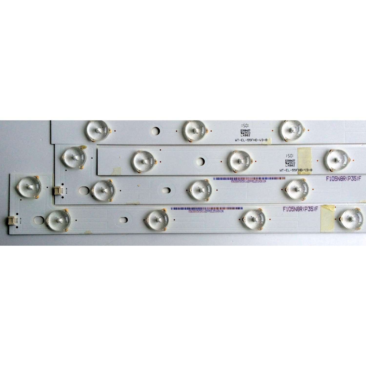 KIT DE LED´S PARA TV (16 PIEZAS) VIZIO WT-EL-55FHD-V2-A / WT-EL-55FHD-V3-B / WT-EL-55FHD-V3-C / F105N8R(P35)F / PANEL T550QVN03.0 / MODELOS M55-C2 / M55-C2 LWZASBAR - Imagen 2