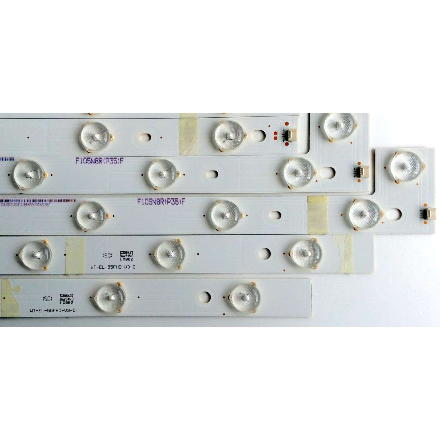 KIT DE LED´S PARA TV (16 PIEZAS) VIZIO WT-EL-55FHD-V2-A / WT-EL-55FHD-V3-B / WT-EL-55FHD-V3-C / F105N8R(P35)F / PANEL T550QVN03.0 / MODELOS M55-C2 / M55-C2 LWZASBAR - Imagen 3