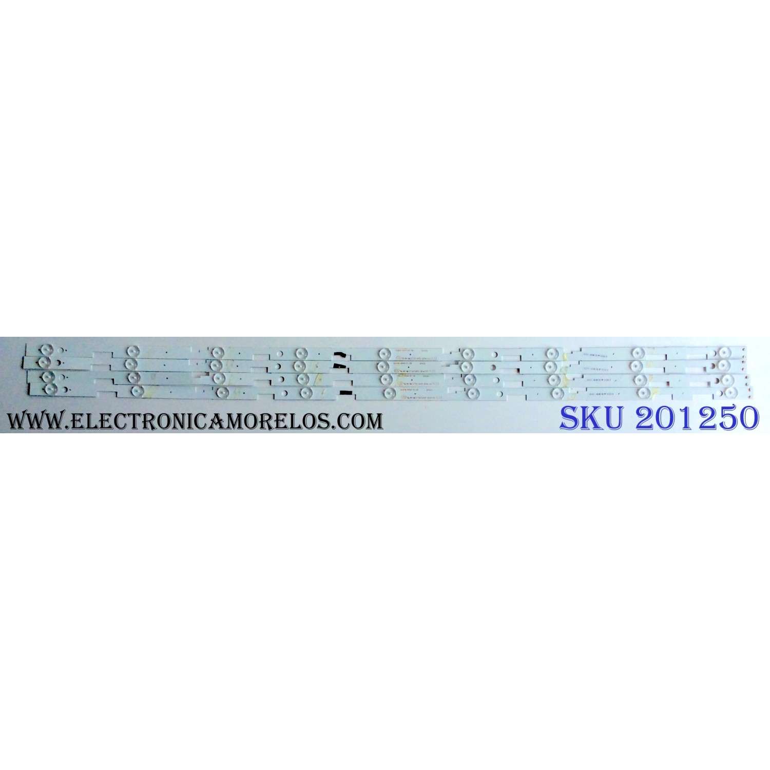 KIT DE LED´S PARA TV (4 PIEZAS) / AVERA LGL4949-3030JF-ES-106 / 161012 18B/M2/30-WY-6102A-B / PANEL LSF490FJ01-L02 / MODELO 49EQX10