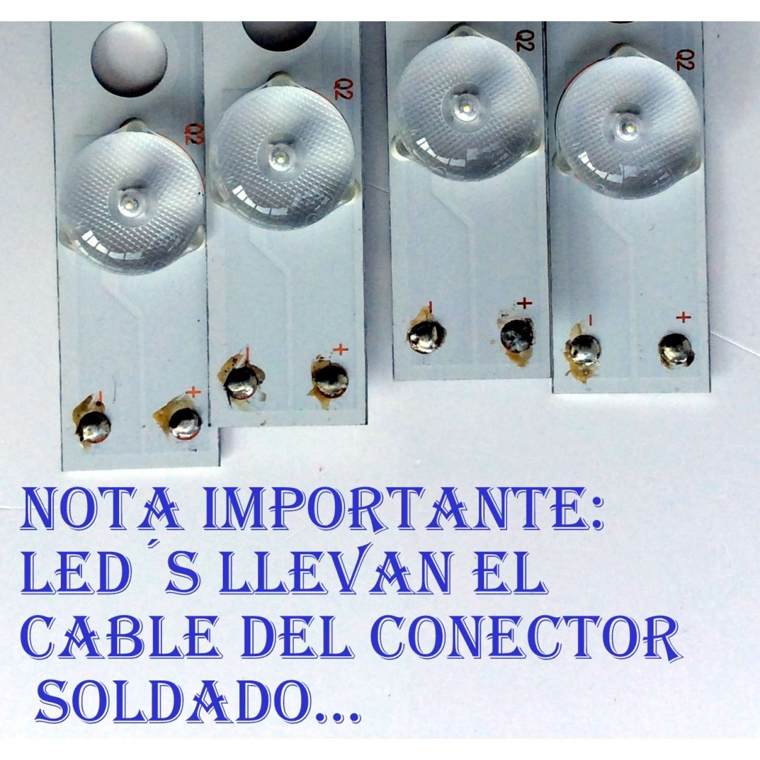 KIT DE LED´S PARA TV (4 PIEZAS) / AVERA LGL4949-3030JF-ES-106 / 161012 18B/M2/30-WY-6102A-B / PANEL LSF490FJ01-L02 / MODELO 49EQX10 - Imagen 4